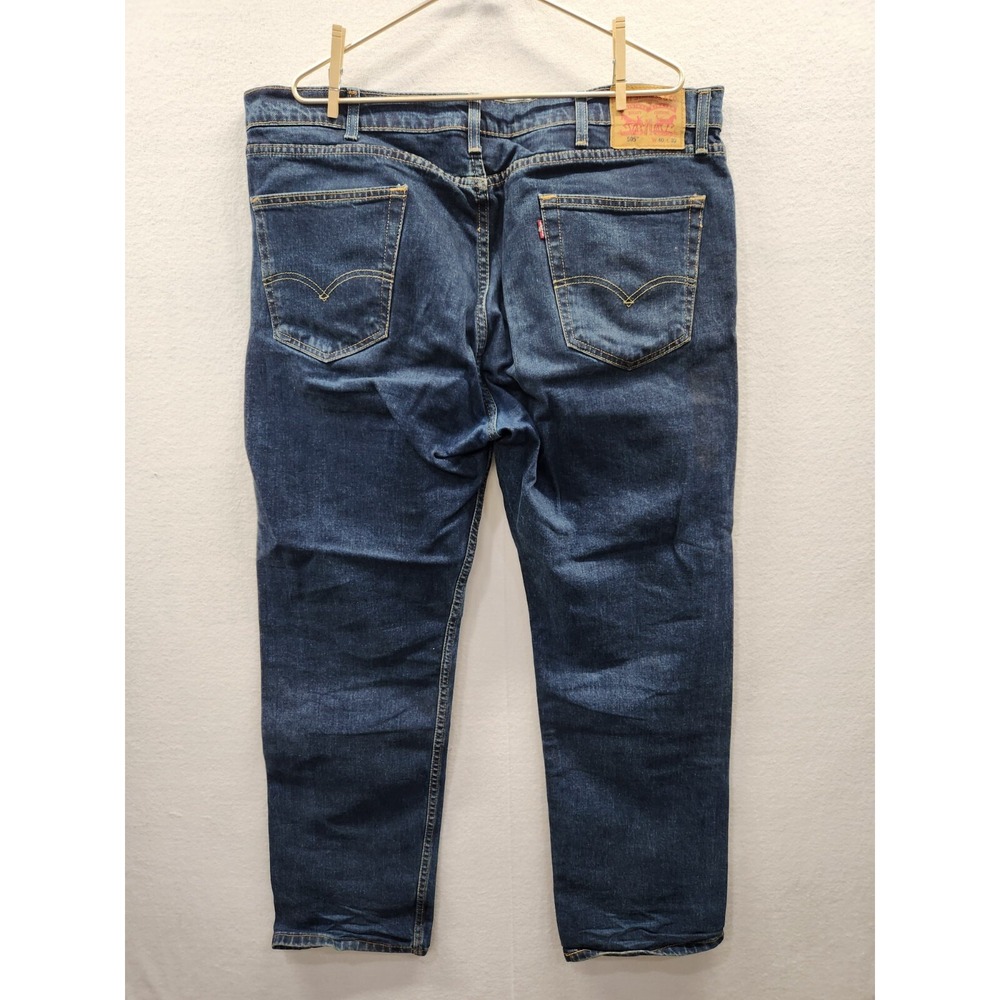 Levi Strauss 505 Straight Levi's Dark Wash Denim Jeans Men's Sz 40 x 32 ~ G/VG - Picture 5 of 11
